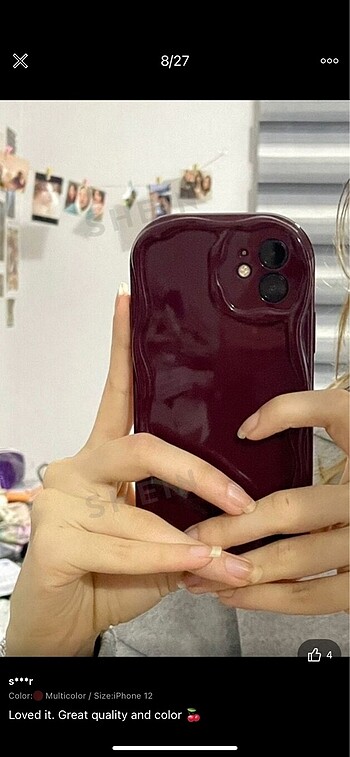 bordo telefon kılıfı iphone 11