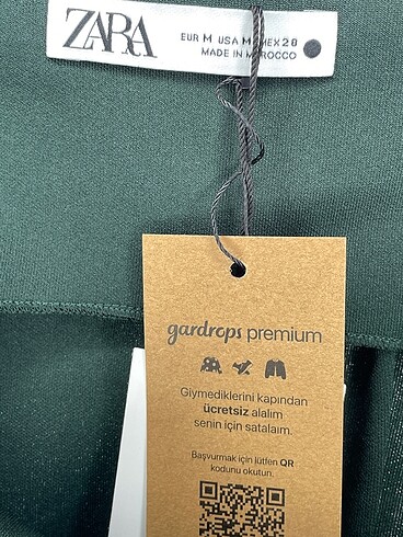 m Beden yeşil Renk Zara Kısa Elbise %70 İndirimli.