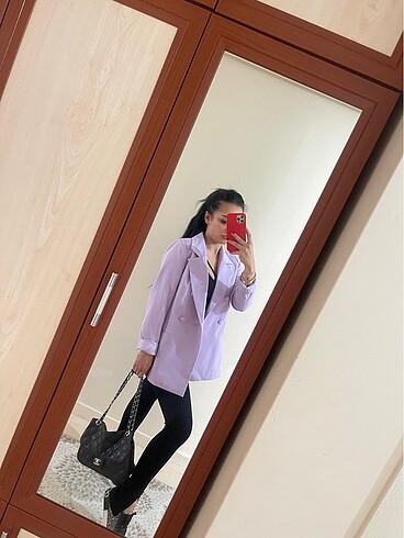 Lila blazer ceket