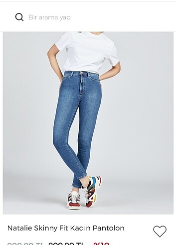 28 Beden Loft Natalie Skinny Fit Kadın Lacivert Pantolon