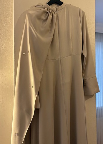 Açık yeşil Uzun abiye Elbise - Görsel 4