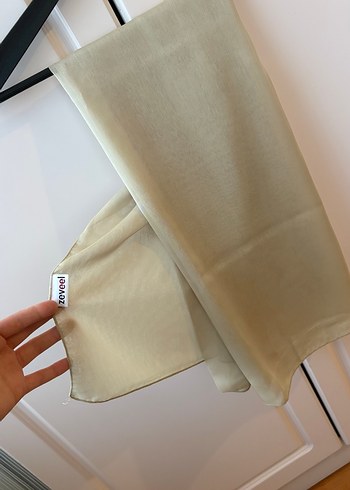 Kadın açık yeşil Şal - Görsel 3