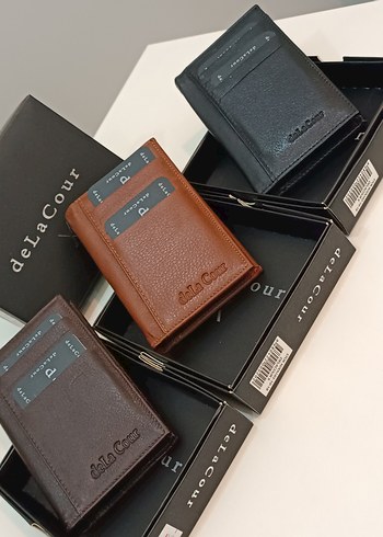 Gerçek Deri Erkek Cüzdan  Çok Bölmeli,Şık,Kutulu - Görsel 3