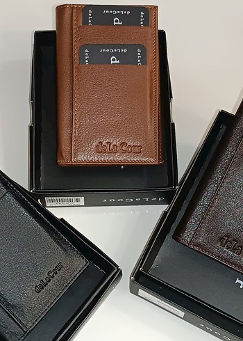Gerçek Deri Erkek Cüzdan  Çok Bölmeli,Şık,Kutulu - Görsel 6