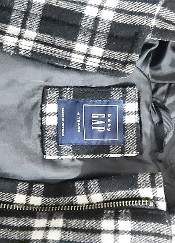 Zara Gap çocuk ekose mont ceket kaşe kaban 