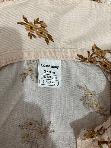 3-6 Ay Beden camel Renk Elbise