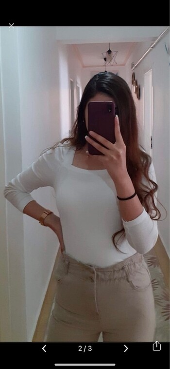 Zara Beyaz bluz
