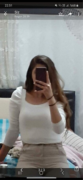 m Beden Beyaz bluz
