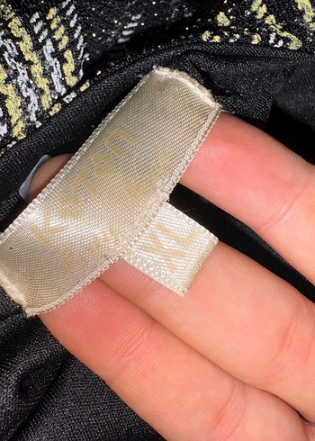 Koton Gri Pilili Kısa Kollu Midi Elbise