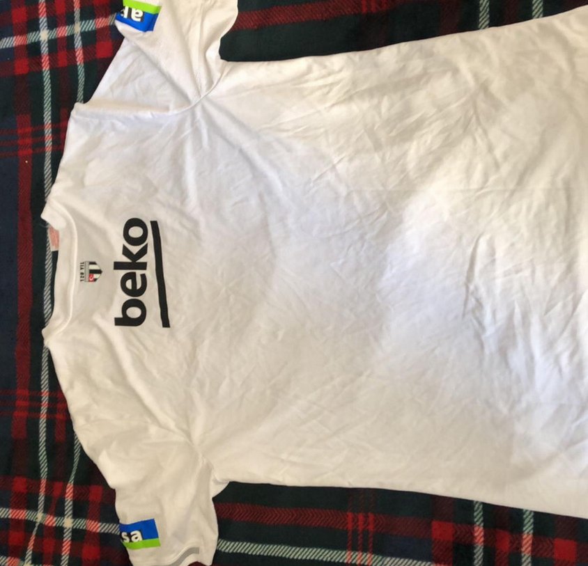 Beyaz Baskılı Erkek Kısa Kollu orjinal beşiktaş forması - Görsel 4