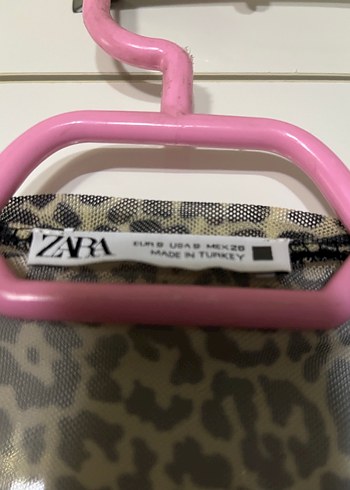 Kız  Kahverengi Desenli Fırfırlı Elbise - Görsel 3