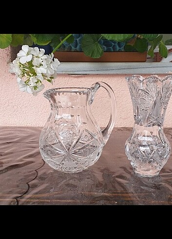 Paşabahçe kristal karaf ve vazo