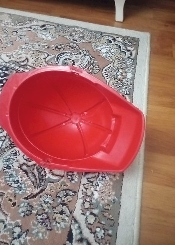 Kırmızı Plastik Motosiklet Kaskı - Görsel 2