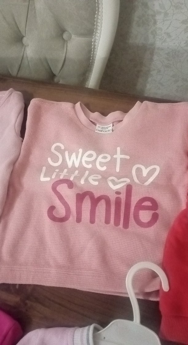 Pembe Bebek Kız Kısa Kollu Baskılı Takım - Görsel 3