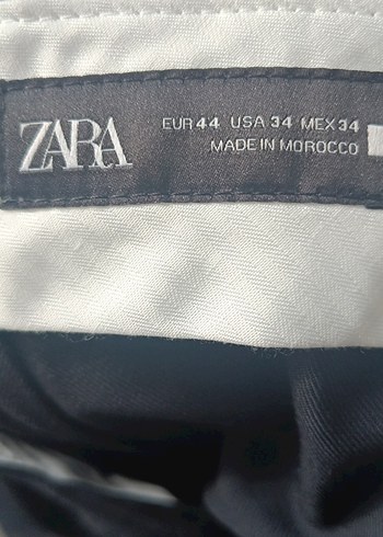 Zara Lacivert Kadın Kumaş Pantolon - Normal Boy