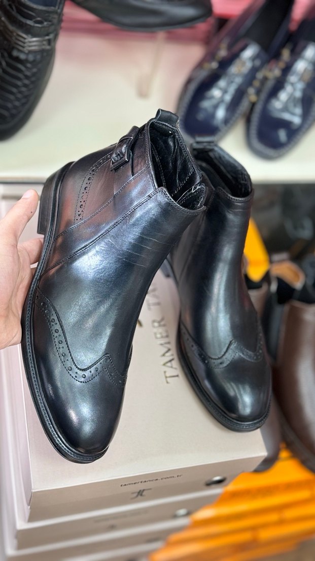 Tamer Tanca Klasik Siyah Erkek Bot - Görsel 2