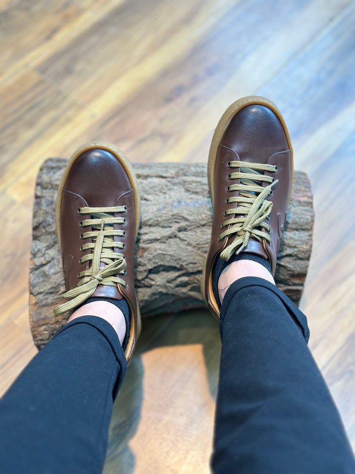 Deri Kahverengi Bağcıklı Erkek Günlük Ayakkabı - Görsel 4