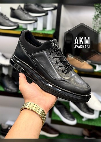 Siyah Bağcıklı Erkek Günlük Ayakkabı - Görsel 3