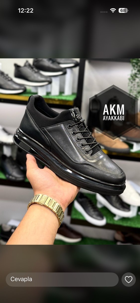 Siyah Bağcıklı Erkek Günlük Ayakkabı - Görsel 3