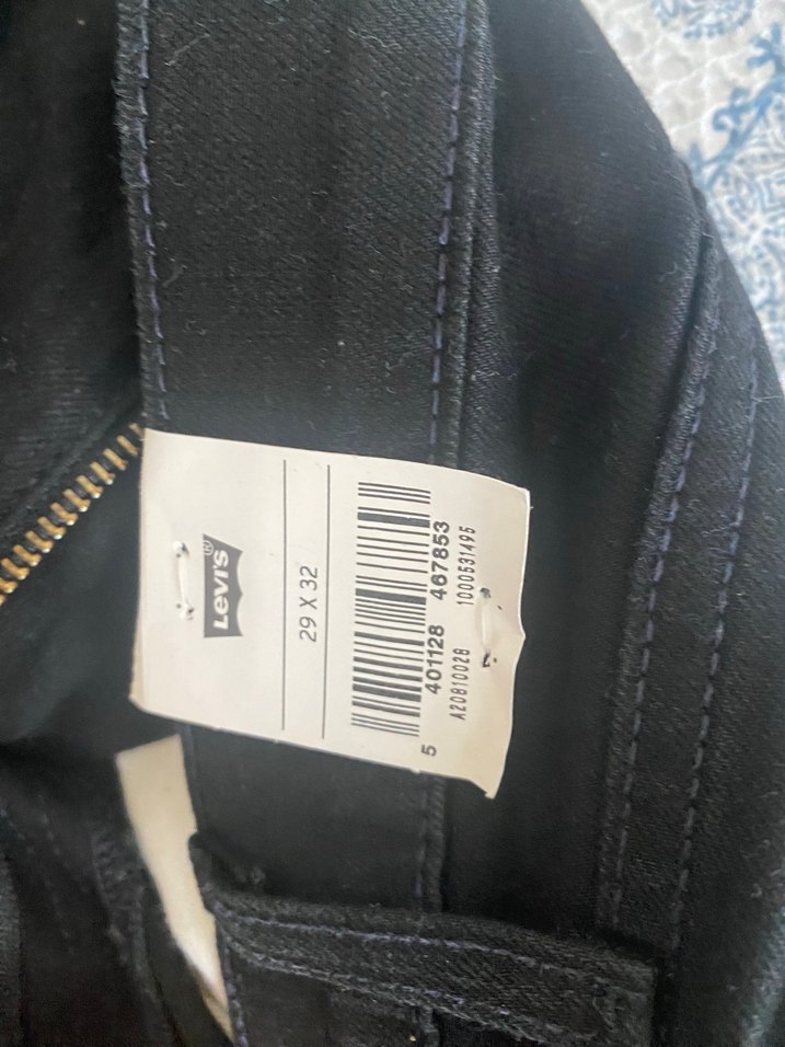 Levis Siyah Denim Jean — görsel 3/7