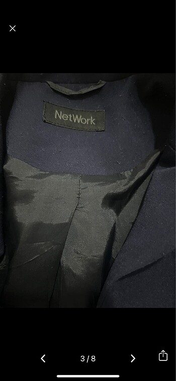 m Beden lacivert Renk Network Ceket