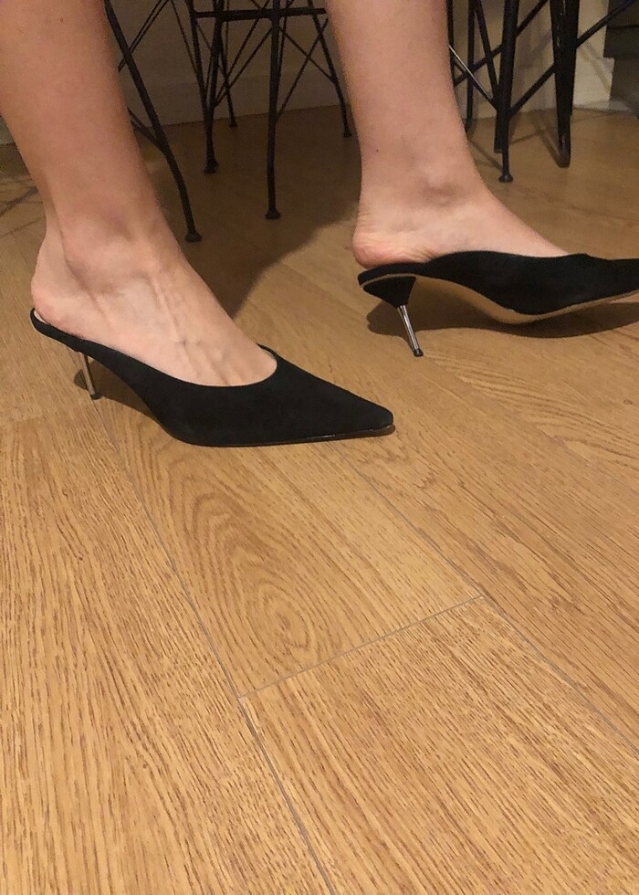 Zara süet terlik - Görsel 3