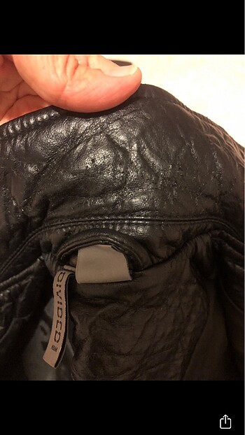 Siyah Deri yelek - Görsel 5