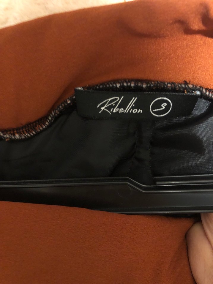 Kahverengi Kemerli Mini Etek - Görsel 2