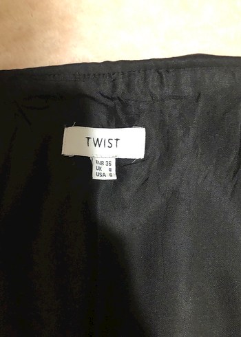 Drapeli Siyah Mini Etek - Görsel 4