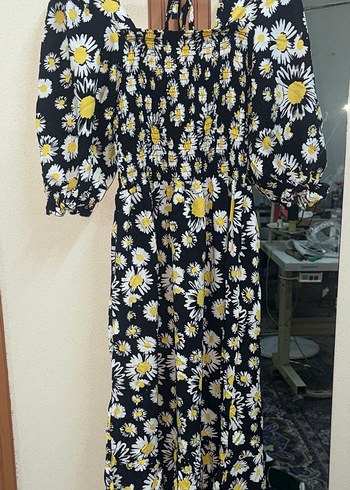 Çiçek Desenli Uzun Elbise - Görsel 2