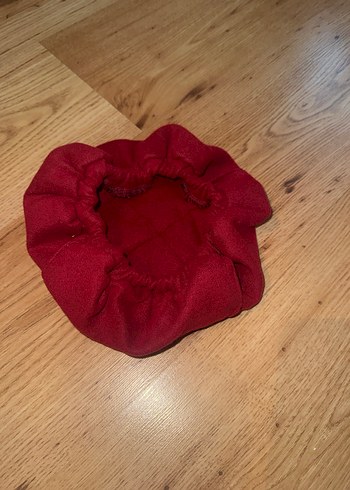 Koyu Kırmızı Kadın Şapka - Görsel 2