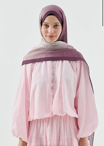 Meysscollection Ombre Desen Pamuk