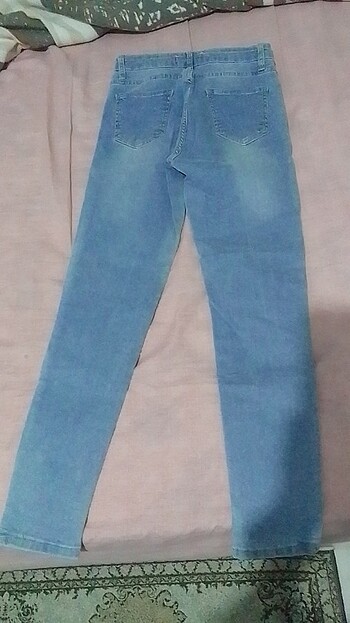 s Beden mavi Renk Kot pantolon hiç kullanmadım 30 beden s xs uyumlu