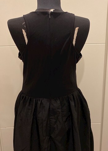 Siyah Uzun Drapeli Gotik Elbise - Görsel 7