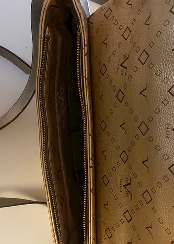 Altın Renkli Modern Klasik Deri Çanta - Görsel 6