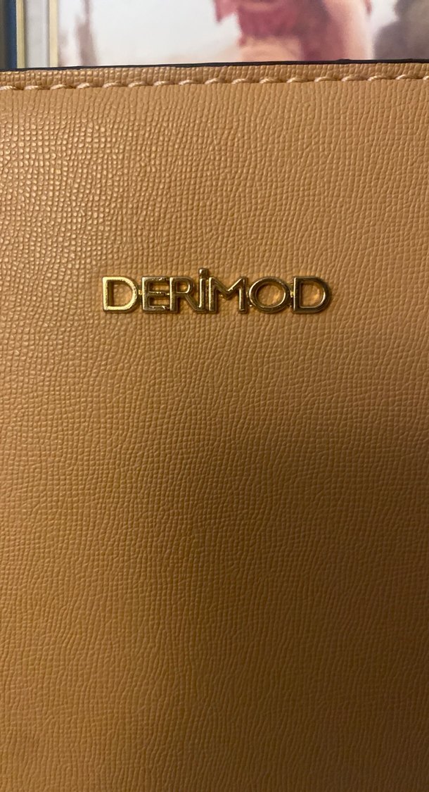 Bej Deri Kadın Omuz Çantası - Görsel 2