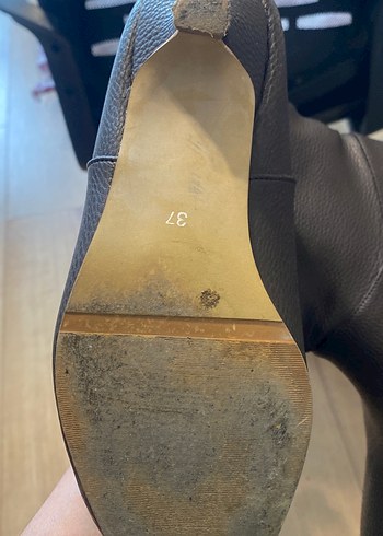 Acı kahve uzun kadın çizme - Görsel 6