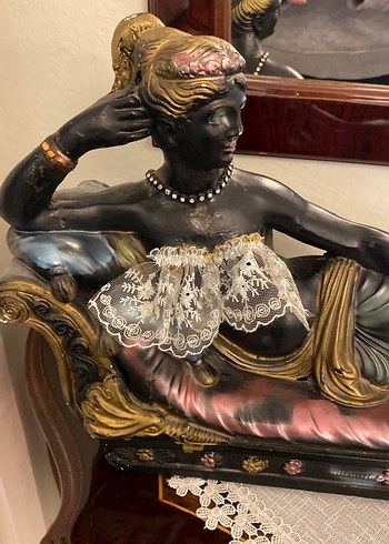 Siyah Renkli Dekoratif Kadın Biblo - Görsel 2