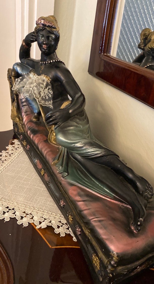 Siyah Renkli Dekoratif Kadın Biblo - Görsel 4