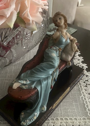 Turkuaz Renkli Pastel Figürin - Görsel 2