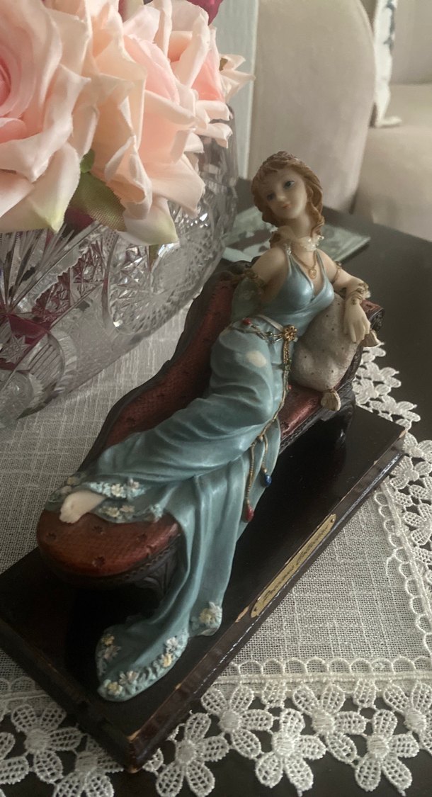 Turkuaz Renkli Pastel Figürin - Görsel 2