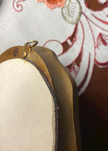 Altın Renkli Oval Çerçeve - Görsel 3