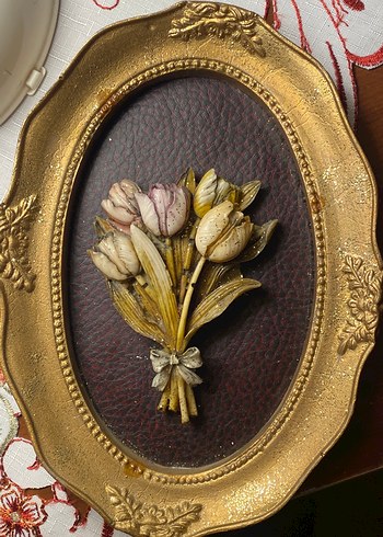 Altın Renkli Oval Çerçeve - Görsel 4