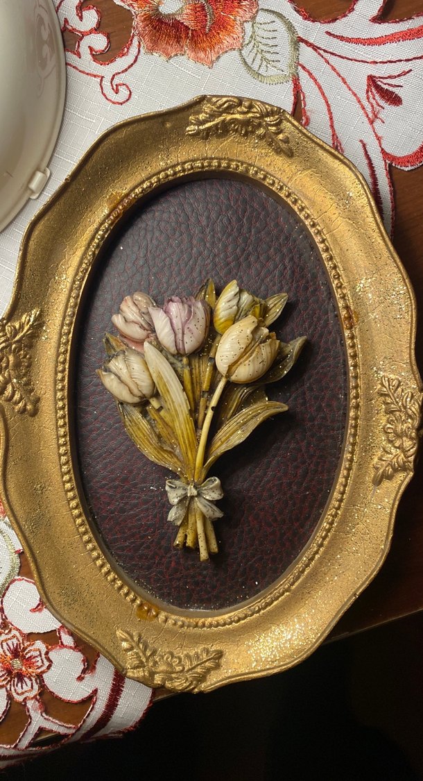 Altın Renkli Oval Çerçeve - Görsel 4