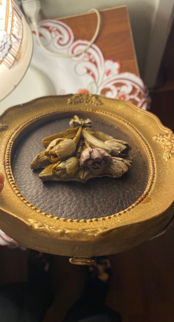 Altın Renkli Oval Çerçeve - Görsel 2