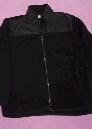 Erkek Siyah Fermuarlı Yüksek Yaka Polar - Görsel 2