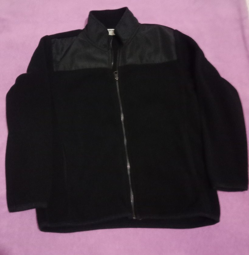 Erkek Siyah Fermuarlı Yüksek Yaka Polar - Görsel 2