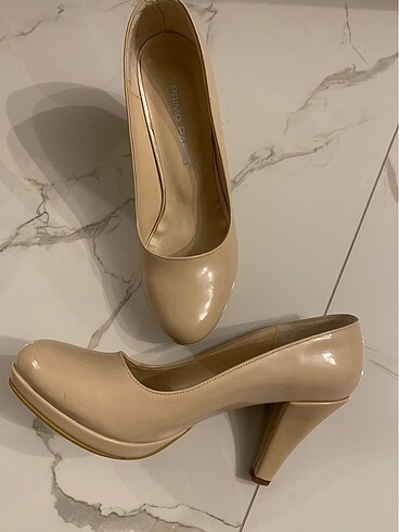 37 Beden ten rengi Renk Nude 8cm Topuklu Rugan Ayakkabı