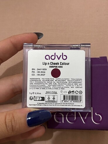 Beden Renk advb lip n cheek colour vampire kiss