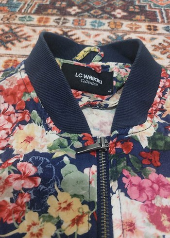 Renkli Çiçek Desenli Bohem Kadın Ceket - Görsel 2